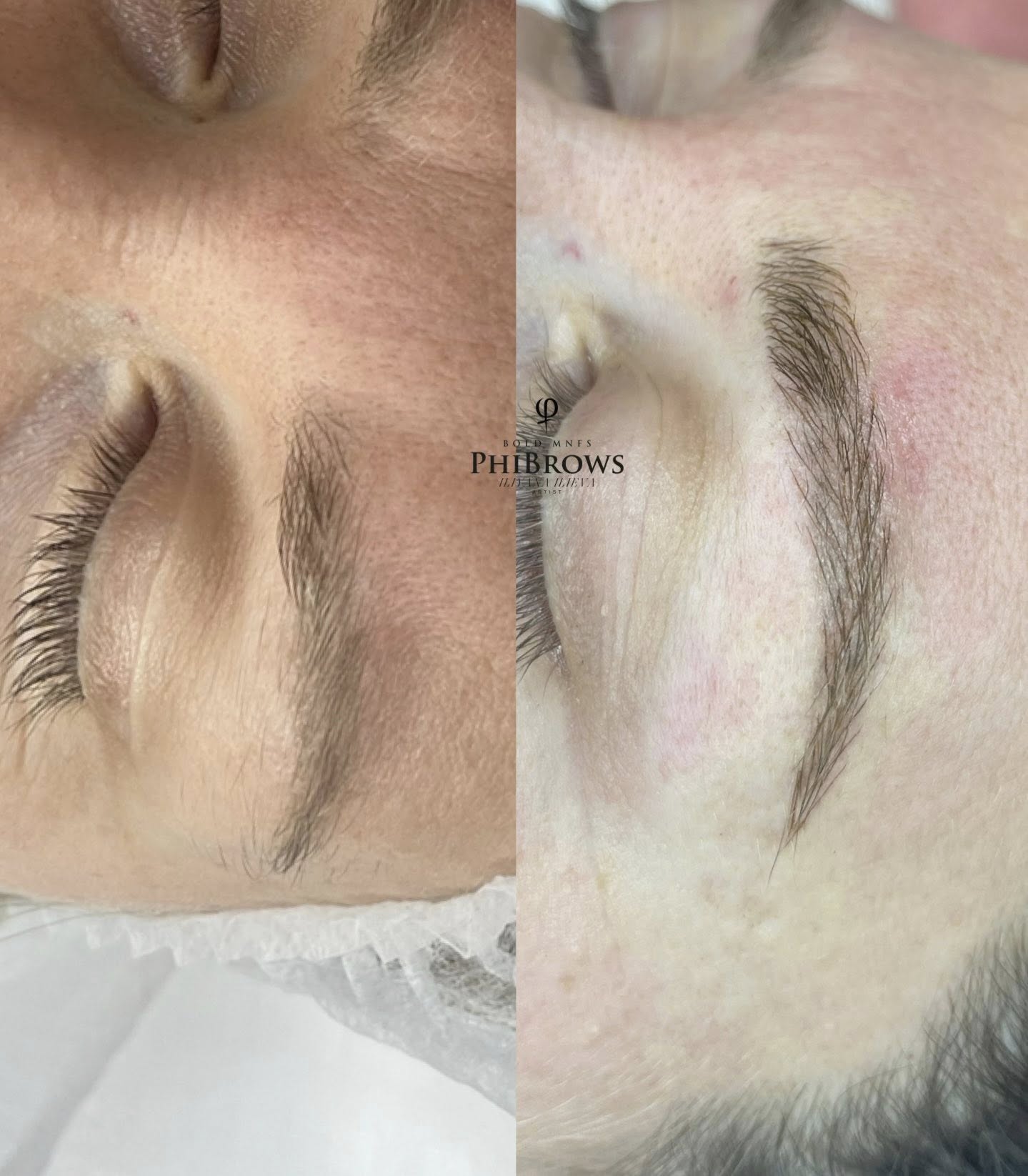 Микроблейдинг върху стар пигмент — прецизна техника и индивидуално подбран цвят за хармонични, меки вежди