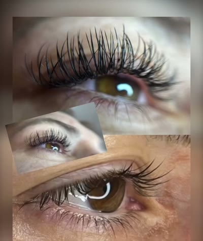 Обемни мигли — колаж от резултати